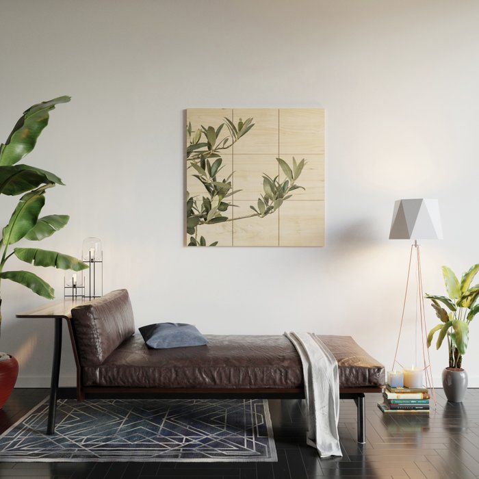 Green Olive Tree Leaves Photo | Botanical Spain Art Print Tenerife Island Nature Travel Photography Wood Wall Art Gallery Image 2