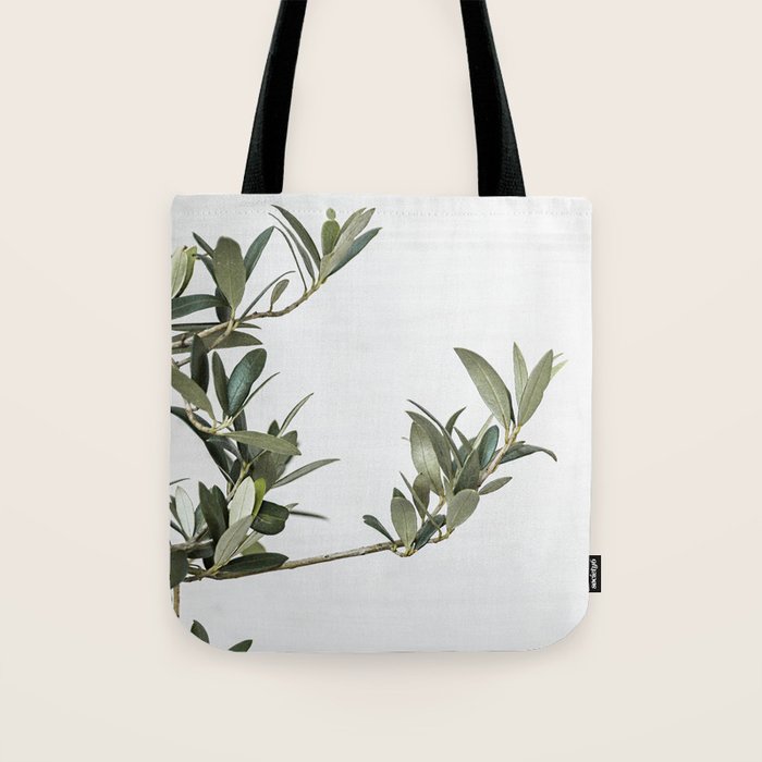 Green Olive Tree Leaves Photo | Botanical Spain Art Print Tenerife Island Nature Travel Photography Tote Bag Gallery Image 1