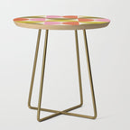 Mid Century Modern Shapes - Pink, Olive Green & Orange Side Table Gallery Image 1