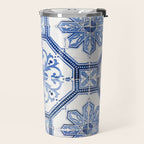 Blue Portugese Tile Pattern | Colorful Travel Photography in Portugal | Azulejos House Design Art Print Travel Mug Gallery Image 2
