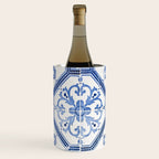 Blue Portugese Tile Pattern | Colorful Travel Photography in Portugal | Azulejos House Design Art Print Wine Chiller Gallery Image 1