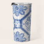 Blue Portugese Tile Pattern | Colorful Travel Photography in Portugal | Azulejos House Design Art Print Travel Mug Gallery Image 3