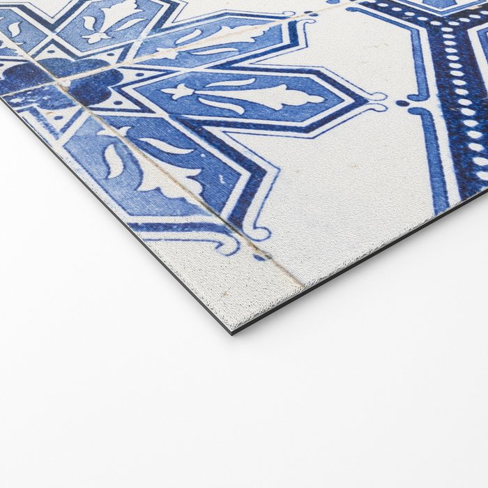 Blue Portugese Tile Pattern | Colorful Travel Photography in Portugal | Azulejos House Design Art Print Welcome Mat Gallery Image 2