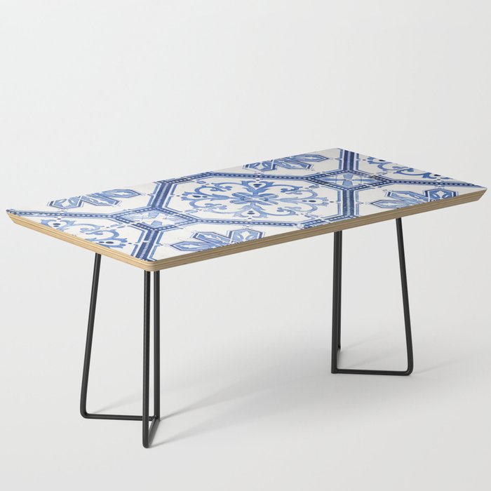 Blue Portugese Tile Pattern | Colorful Travel Photography in Portugal | Azulejos House Design Art Print Coffee Table Gallery Image 1