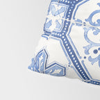 Blue Portugese Tile Pattern | Colorful Travel Photography in Portugal | Azulejos House Design Art Print Pillow Sham Gallery Image 4