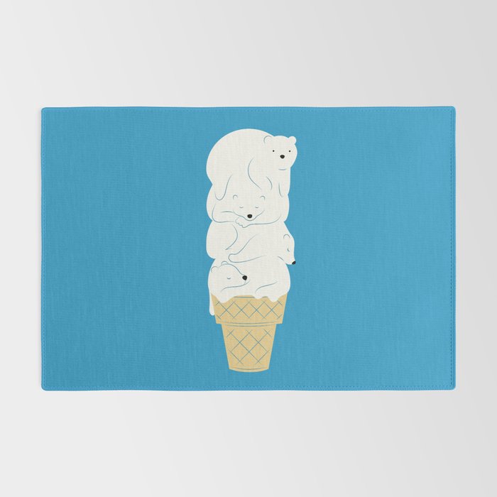 Polar Bear Ice Cream Rug Gallery Image 2