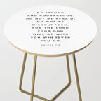 Be Strong And Courageous, Joshua 1 9 Print, Bible Verse Wall Art, Christian Decor, Scripture Quote  Side Table Gallery Image 2