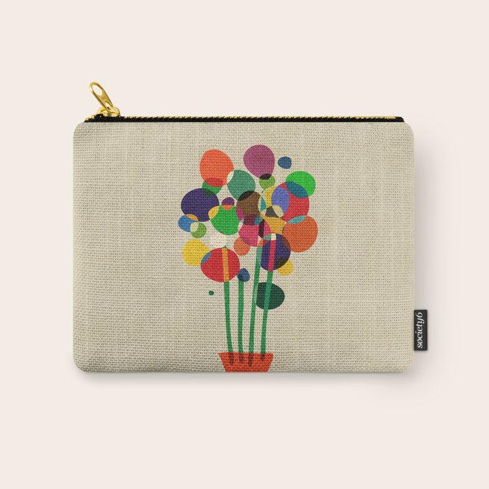 Happy flowers in the vase Carry All Pouch Gallery Image 1