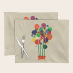 Happy flowers in the vase Placemat Gallery Image 1