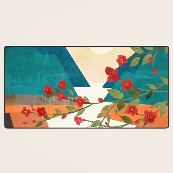  Warm spring sunshine at the bay Desk Mat Gallery Image 3