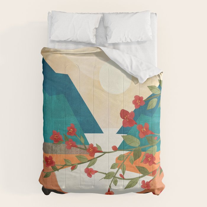  Warm spring sunshine at the bay Comforter Gallery Image 1