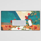  Warm spring sunshine at the bay Desk Mat Gallery Image 1