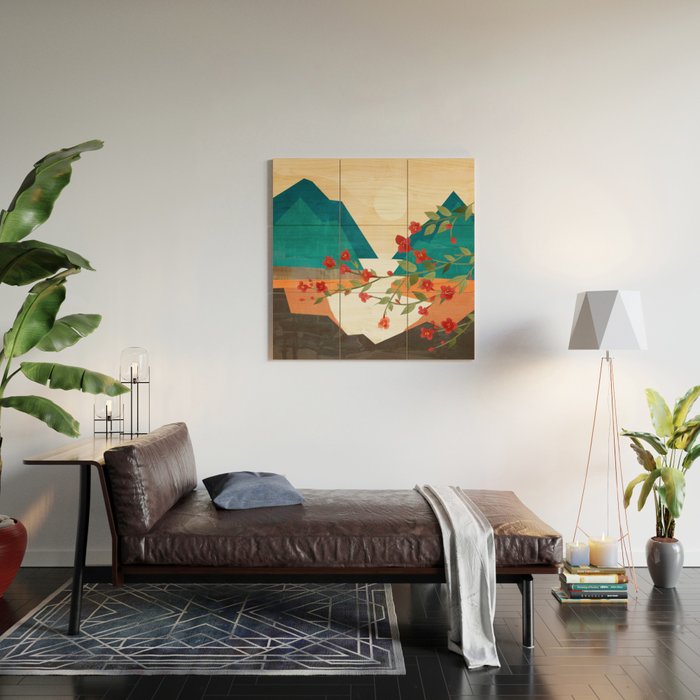  Warm spring sunshine at the bay Wood Wall Art Gallery Image 2