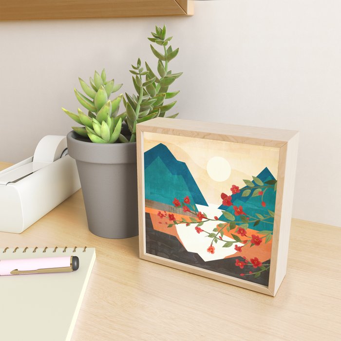  Warm spring sunshine at the bay Mini Art Print Gallery Image 2