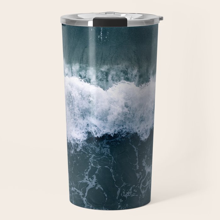 Ocean Wave Aerial Travel Mug Gallery Image 1