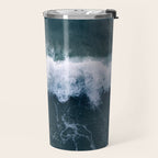 Ocean Wave Aerial Travel Mug Gallery Image 2