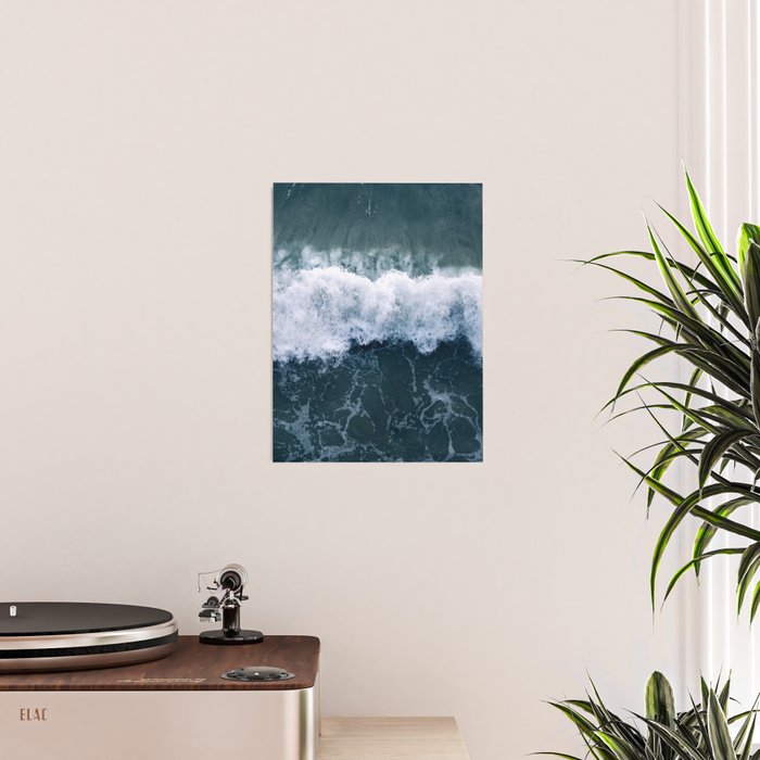Ocean Wave Aerial Poster Gallery Image 2