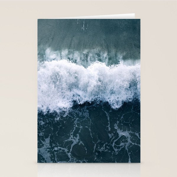 Ocean Wave Aerial Stationery Card Gallery Image 1