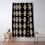 Southwestern Arrow Pattern 233 Black and Beige Window Curtain Gallery Image 5