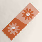 Yin Yang Flower in Orange & Peach Yoga Mat Gallery Image 1