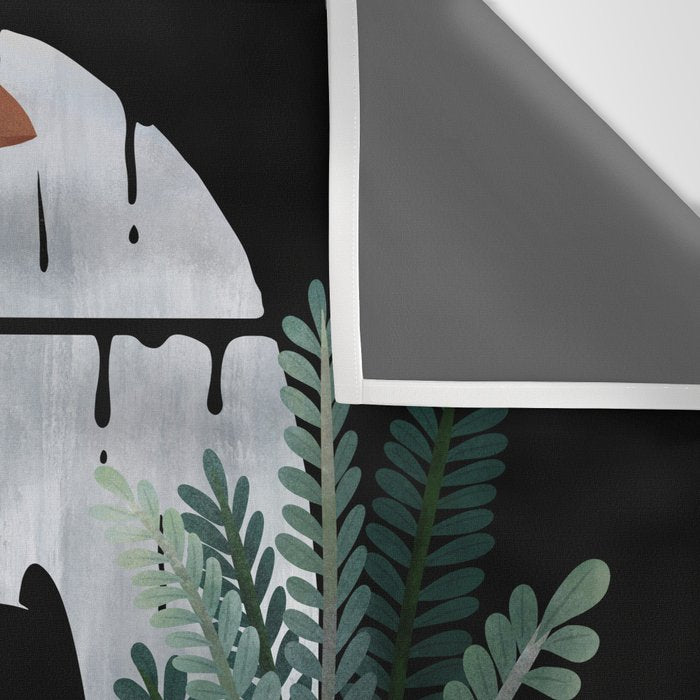 Rainy Day Cats on Black Wall Tapestry Gallery Image 3