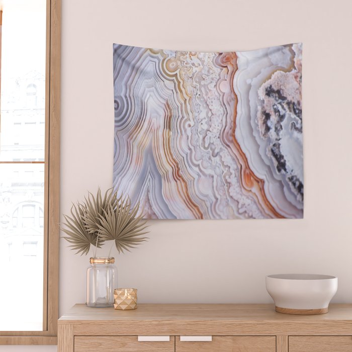 Crazy lace agate Wall Tapestry Gallery Image 2
