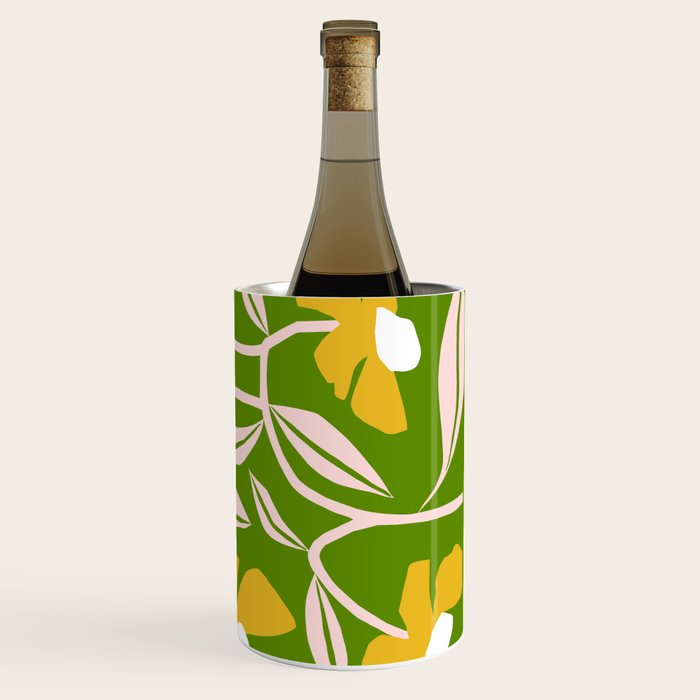 Yellow Flower Vine Wine Chiller Gallery Image 3