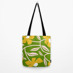 Yellow Flower Vine Tote Bag Gallery Image 2