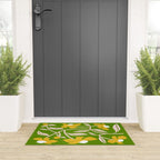 Yellow Flower Vine Welcome Mat Gallery Image 3