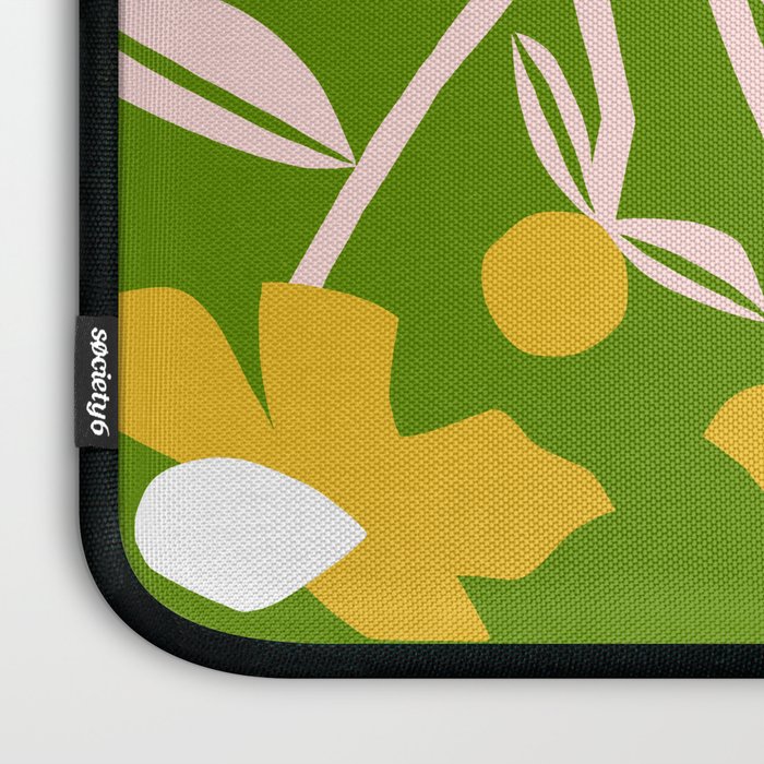Yellow Flower Vine Laptop Sleeve Gallery Image 3