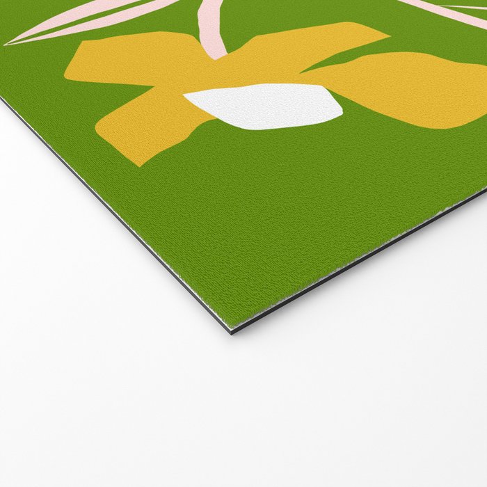 Yellow Flower Vine Welcome Mat Gallery Image 2