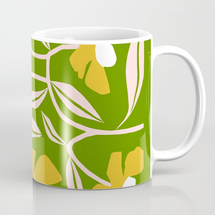Yellow Flower Vine Coffee Mug Gallery Image 1