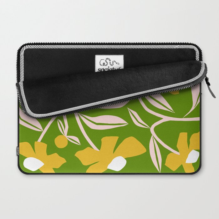 Yellow Flower Vine Laptop Sleeve Gallery Image 2