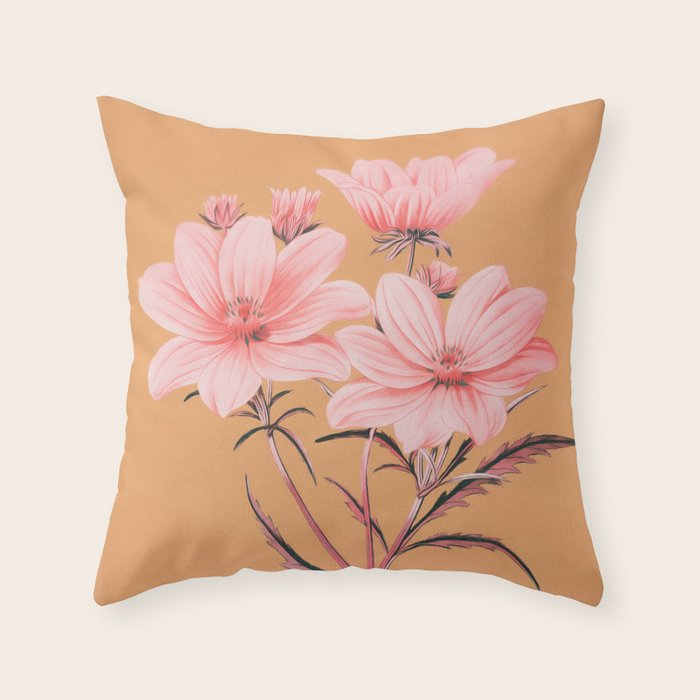 Garden Flowers 12 Throw Pillow Gallery Image 6