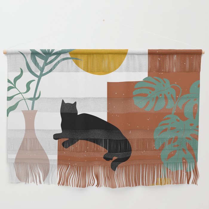 The Cat and The Sun II Wall Hanging Gallery Image 1