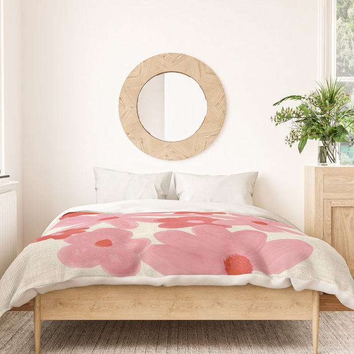 Blushing Daisy Duvet Cover Gallery Image 3