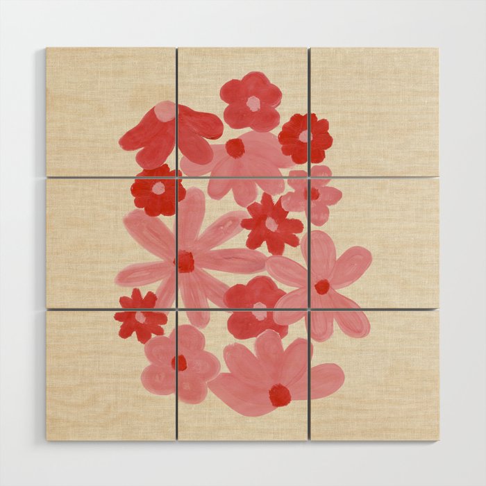 Blushing Daisy Wood Wall Art Gallery Image 1
