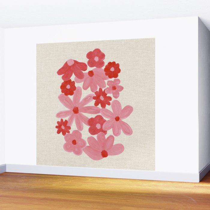 Blushing Daisy Wall Mural Gallery Image 2
