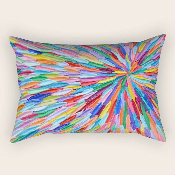 Rainbow Portal 2 Rectangular Pillow