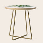 Olive Branches Contemporary Botanical Art Side Table Gallery Image 1