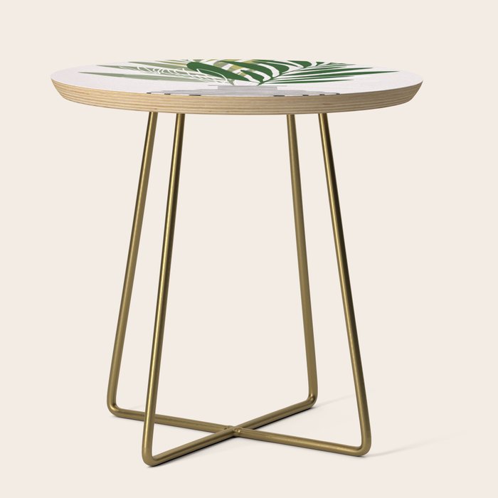 Olive Branches Contemporary Botanical Art Side Table Gallery Image 1
