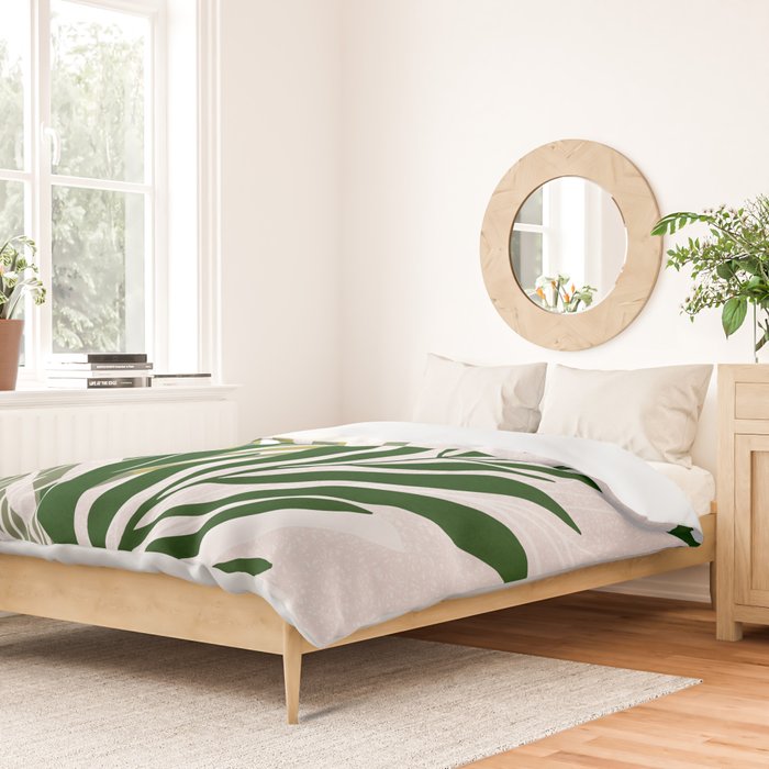 Olive Branches Contemporary Botanical Art Duvet Cover Gallery Image 2