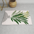 Olive Branches Contemporary Botanical Art Rug Gallery Image 1