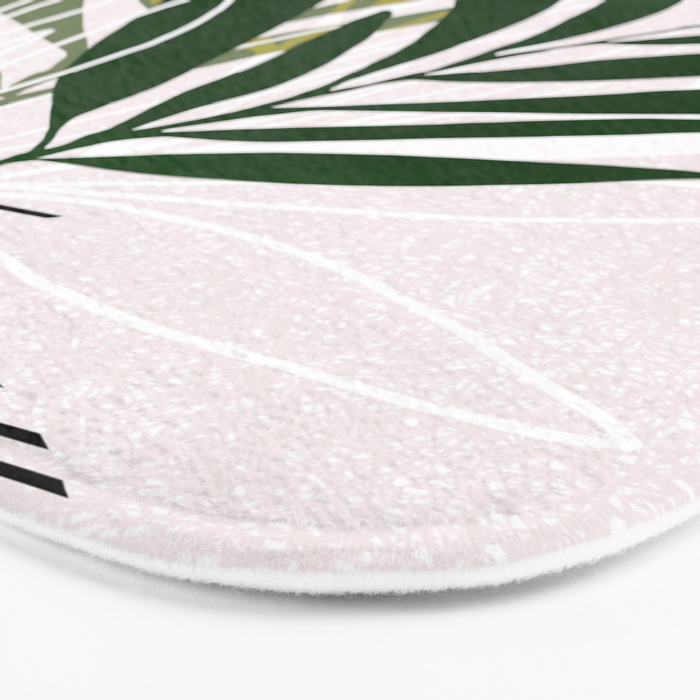 Olive Branches Contemporary Botanical Art Bath Mat Gallery Image 3