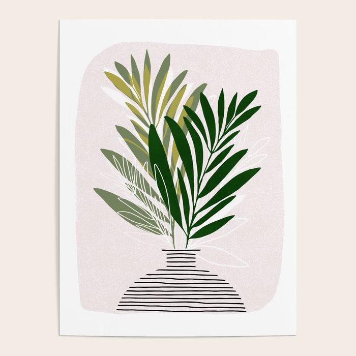Olive Branches Contemporary Botanical Art Poster Gallery Image 4