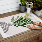 Olive Branches Contemporary Botanical Art Outdoor Rug Gallery Image 2