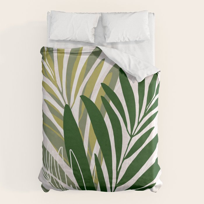 Olive Branches Contemporary Botanical Art Duvet Cover Gallery Image 1