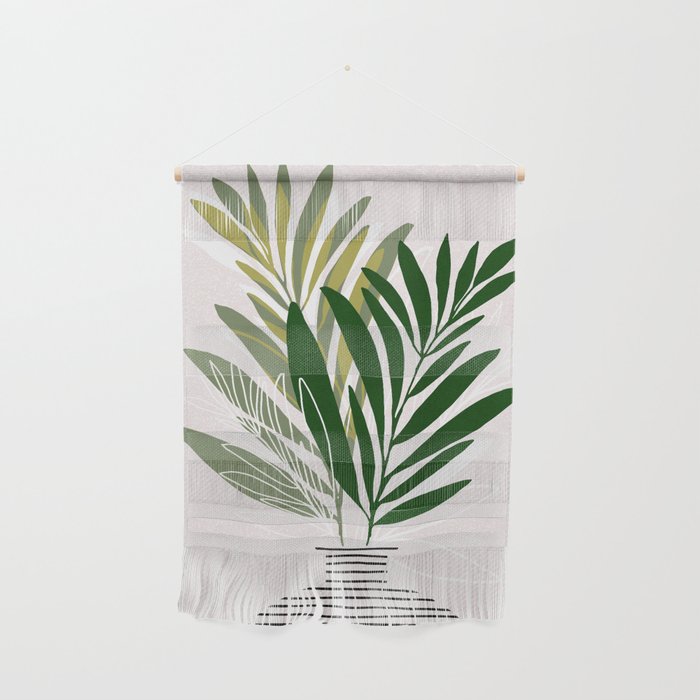 Olive Branches Contemporary Botanical Art Wall Hanging Gallery Image 1