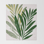 Olive Branches Contemporary Botanical Art Throw Blanket Gallery Image 2