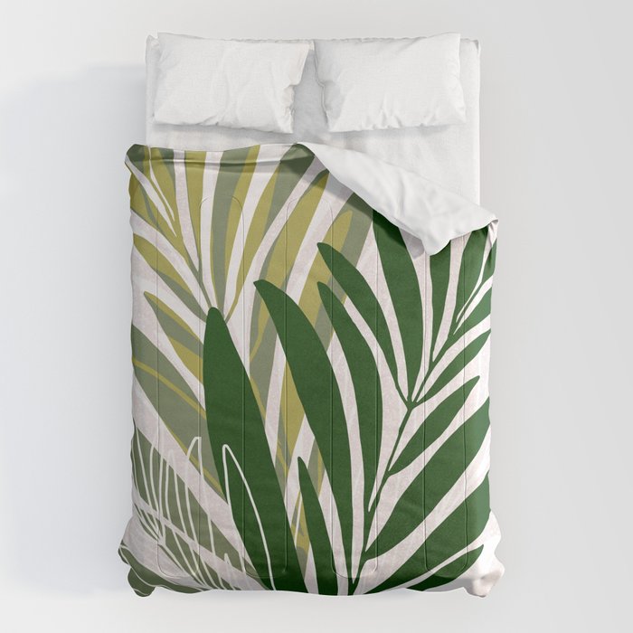 Olive Branches Contemporary Botanical Art Comforter Gallery Image 6